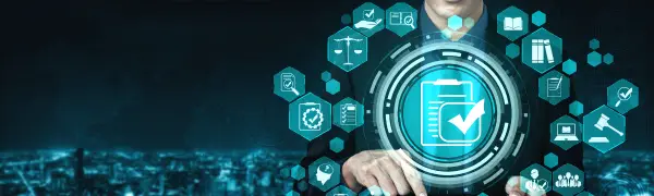 Equipamentos e softwares de cibersegurança em operação